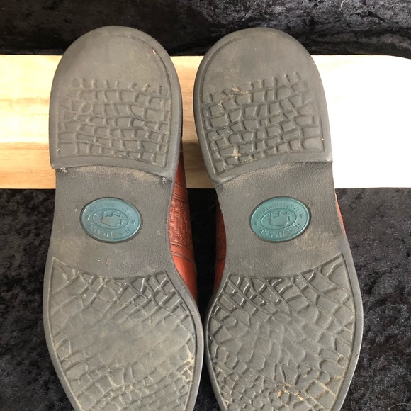 HS Trask Leather Weave Saddle Dress Shoe Oxford Brown, 8.5 M - Picture 4 of 11